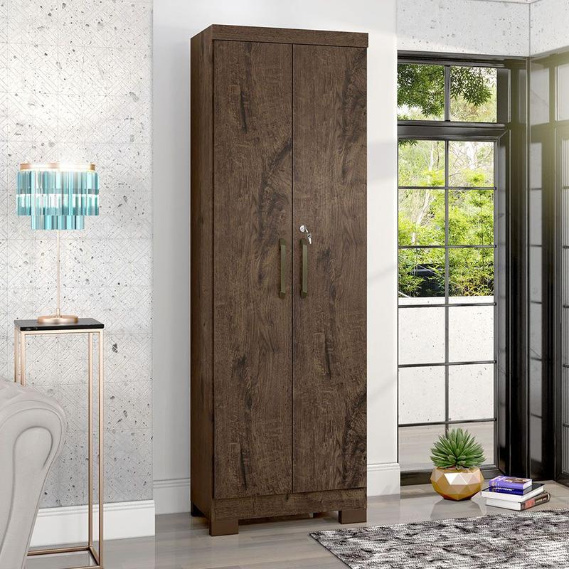 Armário Multiuso Max Plus 2 Portas Jacarandá Zanzini - Armário